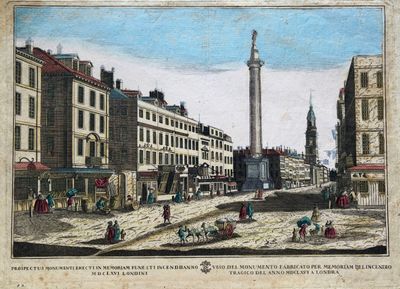 un dessin représentant une tour horloge au cœur d'une ville