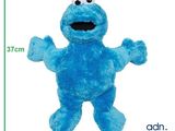 sesame the cookie monster stuffed animal is shown with measurements for its size