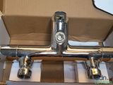 a box that has a couple of pipes inside of it