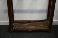 Vestiaire en bois teinté foncé d'un miroir losangique à patè… (photo 2)