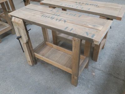 Etabli décoratif HB USA « l'établi de Romain le N°1 » 121x40… - Photo 1