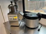 a machine that is sitting on a counter next to a window