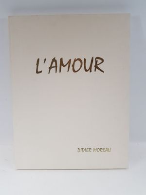 a white box with a brown writing on it that says l ' amour