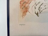 a picture of a painting of a woman with long hair
