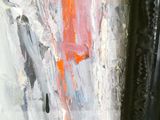 a painting of a red fire hydrant in a room