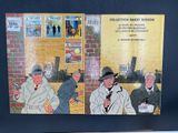 a picture of a book with a picture of a man in a trench coat