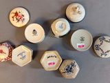 a lot of small bowls that are sitting on a table