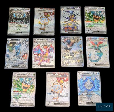 pokemon trading card game set with a lot of cards on a table