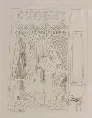 DUFY Raoul (1877-1953). Coiffeuse.