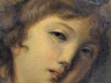 an image of a painting of a woman with flowers in her hair