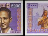 deux images représentant un homme et une femme figurant sur un billet de banque