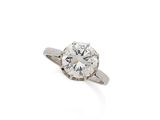 une bague en diamant à une seule pierre, par van cleef
