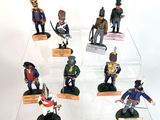 a lot of toy soldiers on display in a display case
