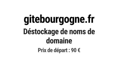 Nom de domaine gitebourgogne.fr.