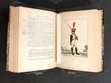 an open book with a picture of a soldier on it