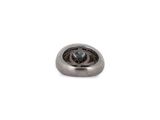 an image of a close up of a metal button on a white background