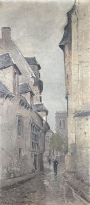 André PAULIN-BERTRAND (1852-1940) "Ruelle"