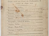 un gros plan d'un vieux document sur lequel figurent des inscriptions