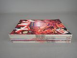 the covers of the comics are stacked on top of each other