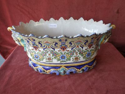 a bowl that is sitting on a red cloth