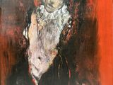 une image d'un tableau représentant une femme en robe noire