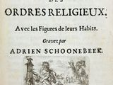 un vieux livre avec l'image d'un homme sur un cheval