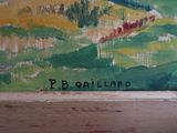 a picture of a painting on the wall of a room