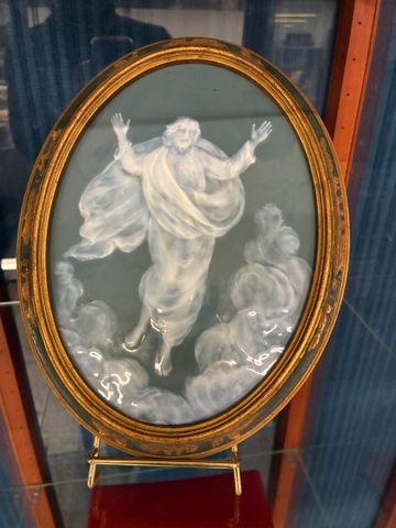 FALERI Antonio pour LIMOGES. « L’Ascension du Christ ». Plaque en