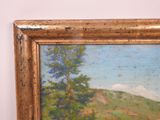 a picture of a painting on the wall of a room