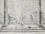 a drawing of a man and a woman in a room