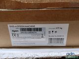 a close up of a box with a label on it