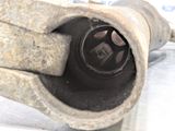 an image of a close up view of a car ' s exhaust pipe