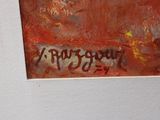 a picture of a painting on the wall of a room