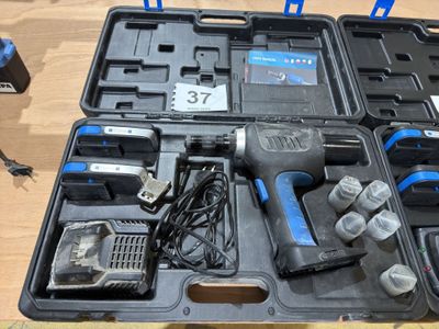 a tool kit that is sitting on a table