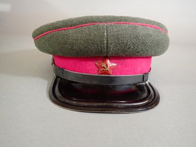 a hat with a star on it sitting on a table