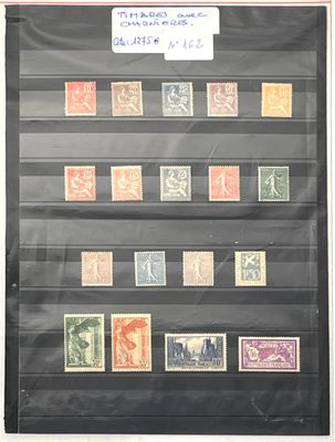 Plaquette comportant les n° 112/115, 117, 124/125, 127, 129/…