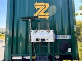 a large green container with a yellow z logo on it