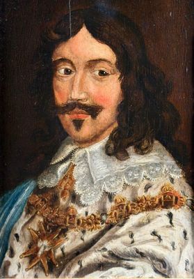 an old painting of a man with a moustache and a mustache