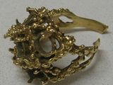 une image représentant une bague en or surmontée d'une fleur