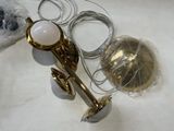 a light that is sitting on a table next to other items