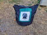 a bag that has a picture of a person on it