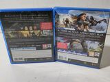 the two blu - rays are sitting side by side on a white surface