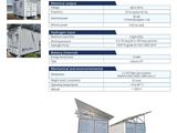 the brochure is designed to look like a shipping container