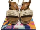 Sandales pour femmes « refreshh » en beige et blanc