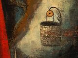 an image of a painting of a person holding a basket