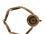 an image of a close up of a wrist watch on a white background