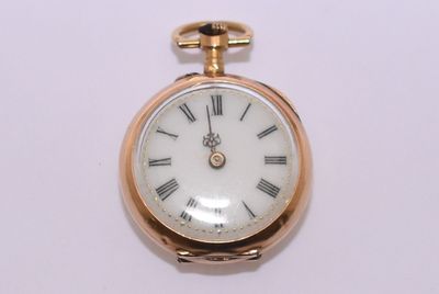 MONTRE de col en or, cache poussière en or (manque une aigui… - Photo 1