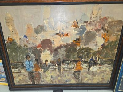 J,SARDI (né en 1947) Les bouquinistes