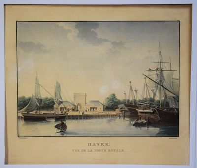 G. Reeve, d'après Gilbert, Havre, vue de la porte royale, gr… - Photo 1