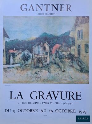 une image représentant un tableau d'un village avec des bâtiments et des arbres